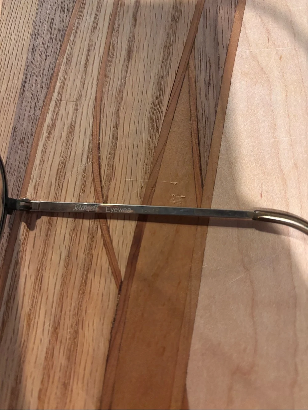 Vintage Serengeti Aviator Sunglasses - light Brown Lenses with Gold Frame